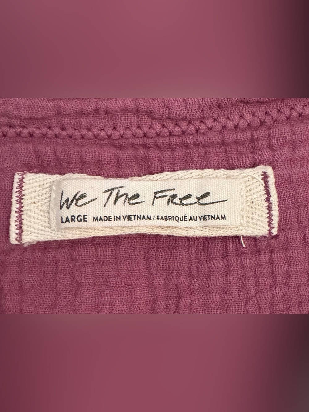 We The Free Summer Daydream Buttondown shirt Size L - Picture 2 of 4